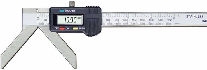 Radii measuring digital caliper,radius measurement tool.