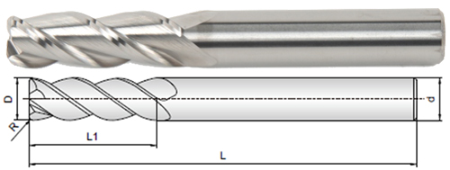 Solid Carbide End Mill MN
for aluminum alloys