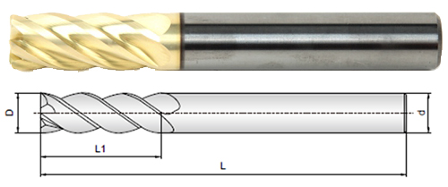 Carbide End Mills MS for heat-resisting alloys