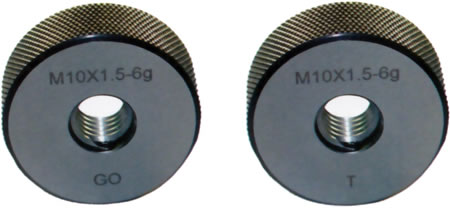 ISO1502 M10 x 1.5 mm NOGO Class 6g INSIZE 4120-10N Thread Ring Gage