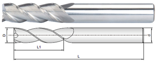 Solid Carbide End Mill MN
for aluminum alloys