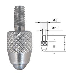 Mearsuring head with ball contact point