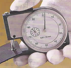 Pocket thickness gages