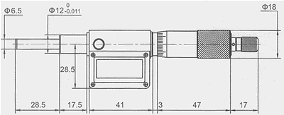 Digital micrometer head