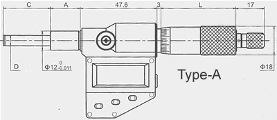 Digital micrometer head