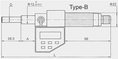 Digital micrometer head